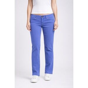 Lilly Pulitzer Worth Straight Jeans Blue Stretch Denim Size 8 Coastal Vibes